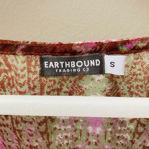 EARTHBOUND Sheer Pullover Top Sz Small - Picture 8 of 14